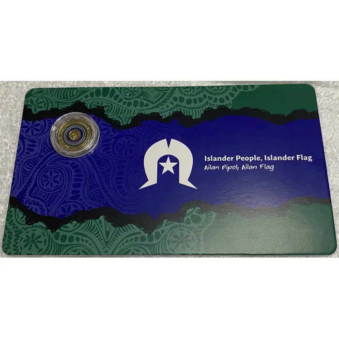 2025 $2 C Mint Mark Torres Strait Islander Flag coin in card