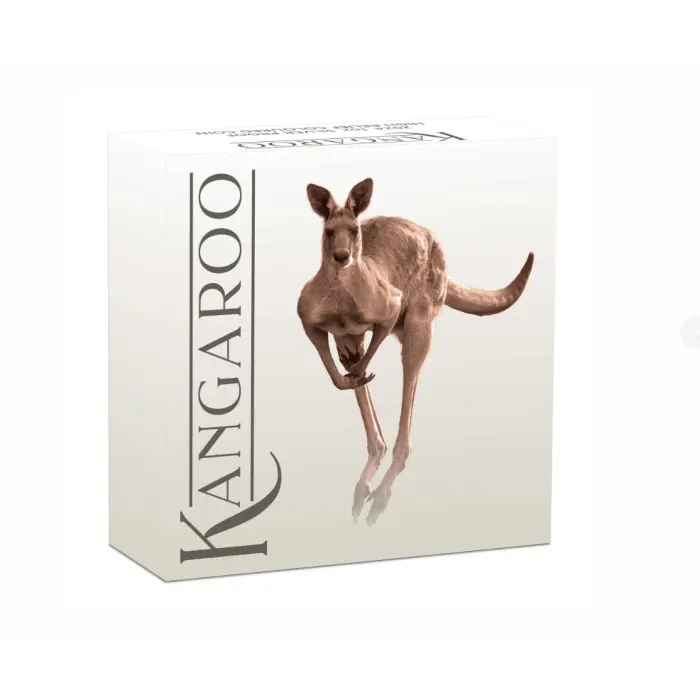 2024 1oz Silver Proof Australian Kangaroo Coloured Coin Mintage: 5000