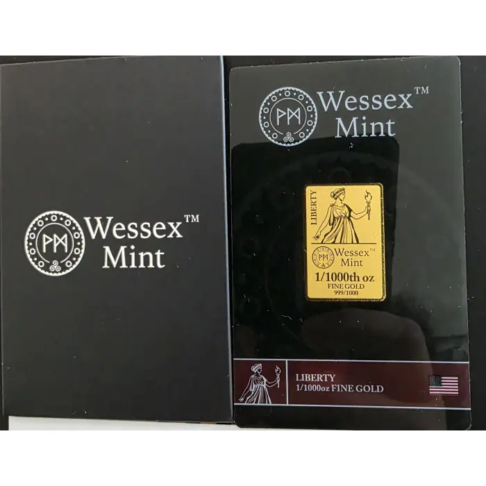 Wessex Mint 1/1000oz .999 Gold Liberty 
