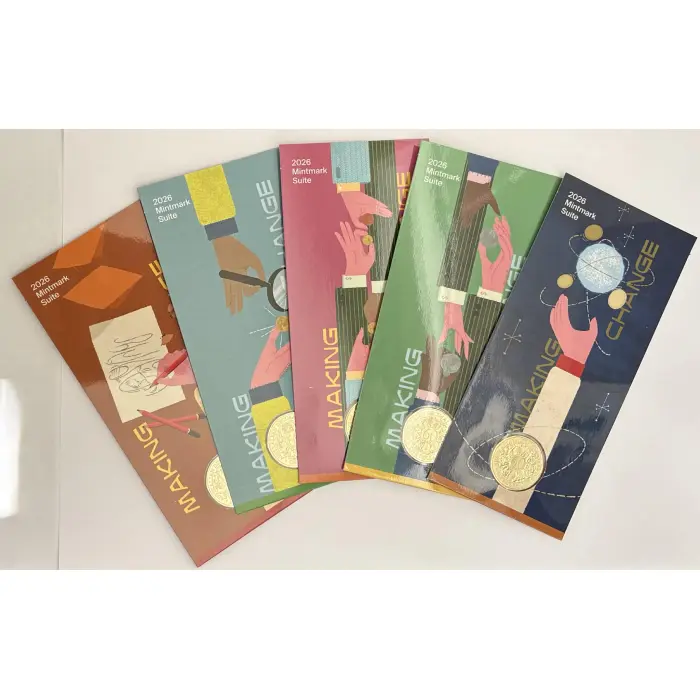 RAM $1 2026 - 60th Anniv of Decimal Currency "Making Change" set of 5 cards