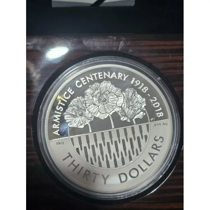 Armistice  1kg silver $30 coin 