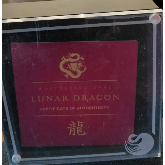Australian Opal Lunar Dragon 1 oz silver proof