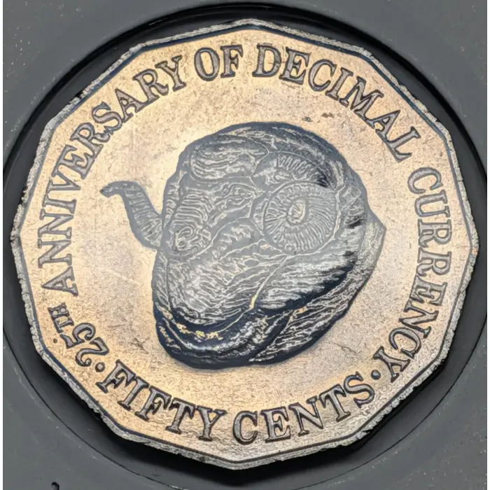 1991 50c 25th Decimal Changeover - 4 Beautifully Toned UNC Merino Coin Bundle