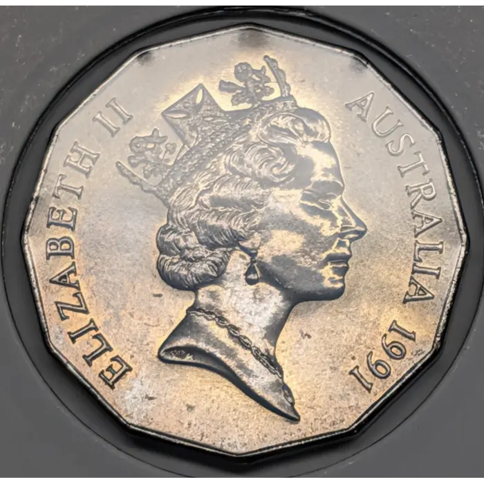 1991 50c 25th Decimal Changeover - 4 Beautifully Toned UNC Merino Coin Bundle