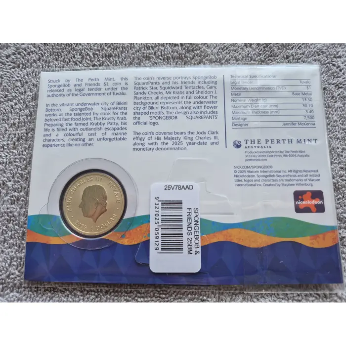 2025 Spongebob Unc coin 