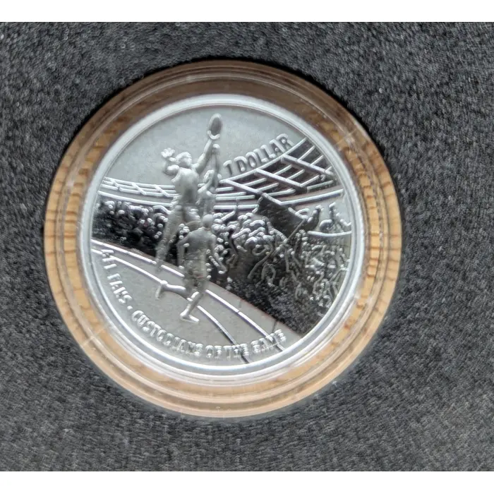 2015 Fine Silver Frosted Uncirculated $1 Coin Mintage Only 4433