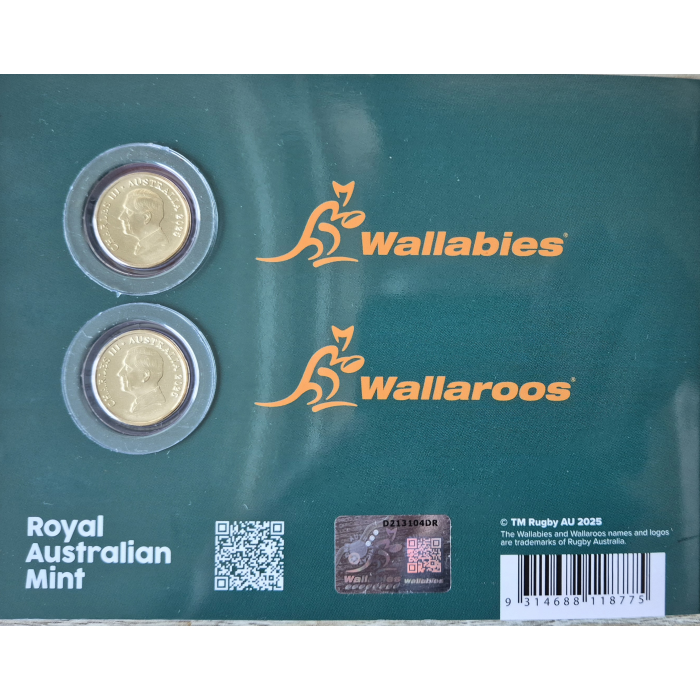 2025 Wallabies & Wallaroos 2-Coin Pack