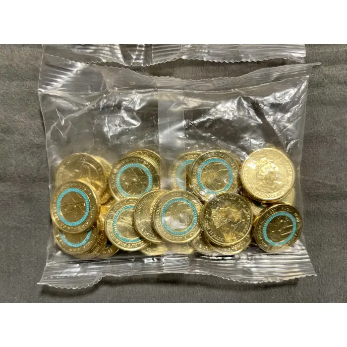 2024 $2 NRL & NRLW Sealed RAM Bag Set Of 2 - 25 coins of each in sealed ram bag