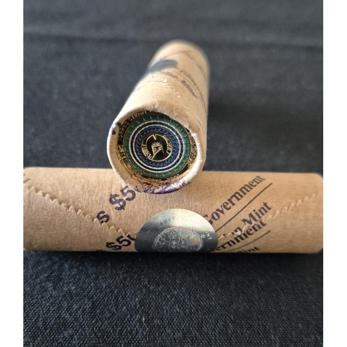 TORRESSTRAIT  ISLANDER FLAG  $2 COLOURED COIN  UNC