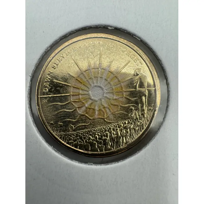Uncirculated Dawn Service $2 Coin In 2x2 Flip