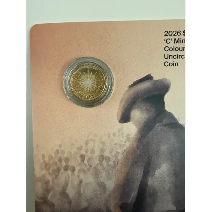 2026 $2 'C' Mintmark Dawn Coloured Uncirculated Coin