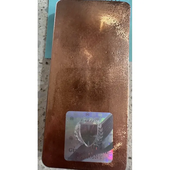 Germania Mint 1 Kg Fine Copper Cast Bar