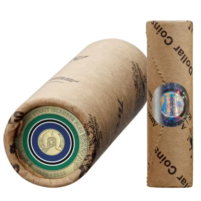 2025 $2 Torres Strait Islander Flag Unc RAM Coin Roll