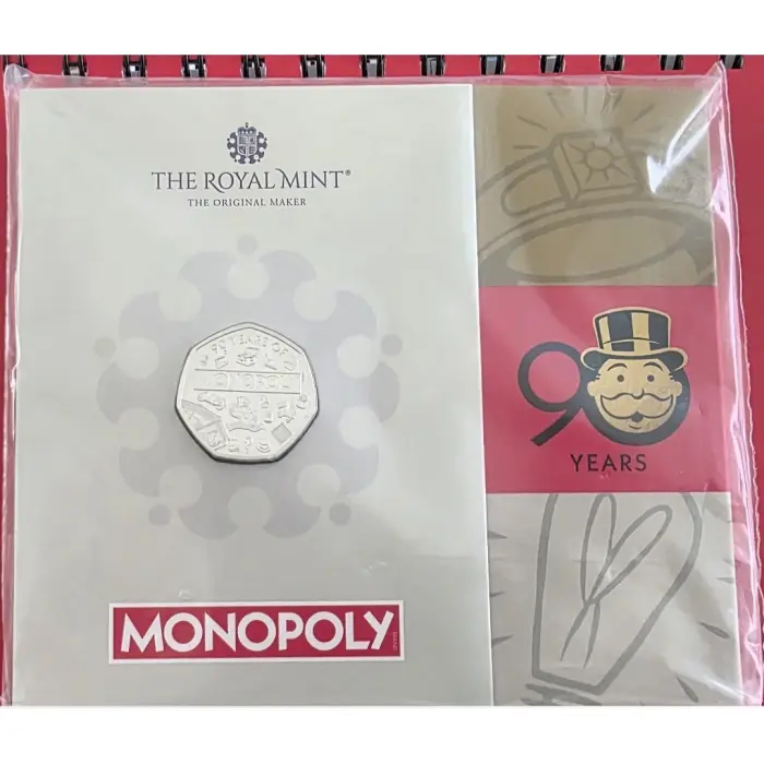 Monopoly 90 Years 50p Coin