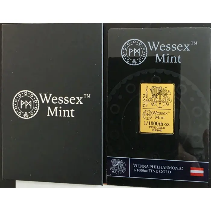Wessex Mint 1/1000oz .999 Gold Vienna Philharmonic 