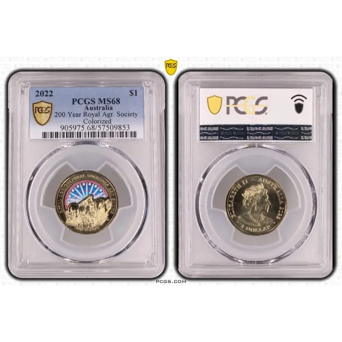 2022 - MS68 -   $1 -200 Years / Royal Ag Society