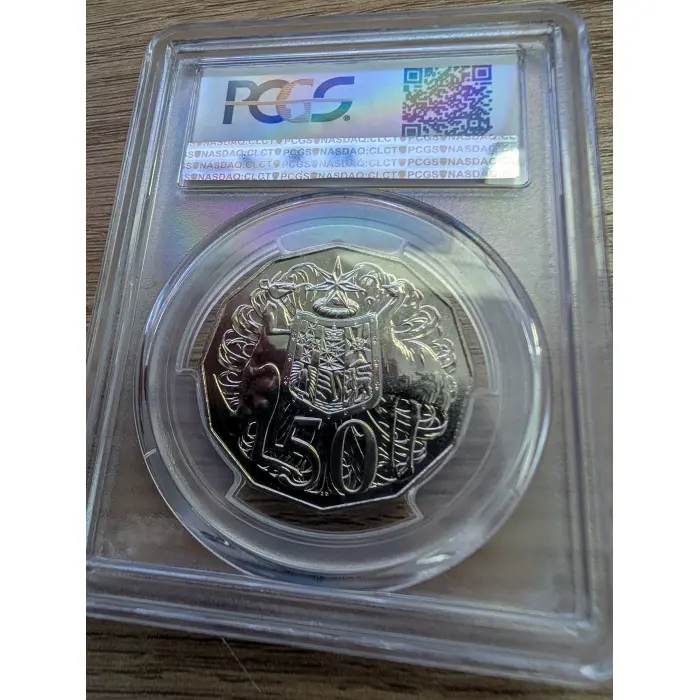 2016 50c Coat of Arms PCGS MS68
