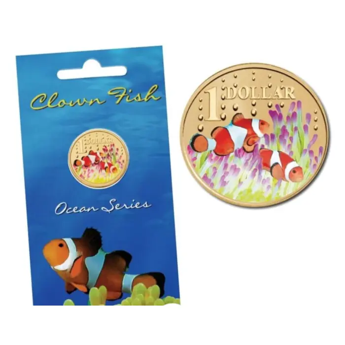 2006 Ocean Series Clown Fish $1 uncirculated coin 