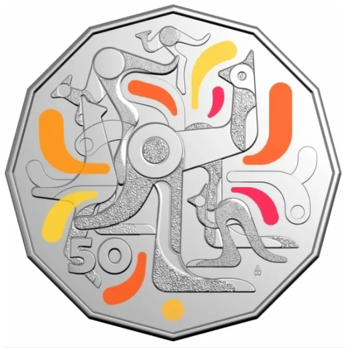 2026  50c  CELEBRATIONS COLOURED CARDED COIN