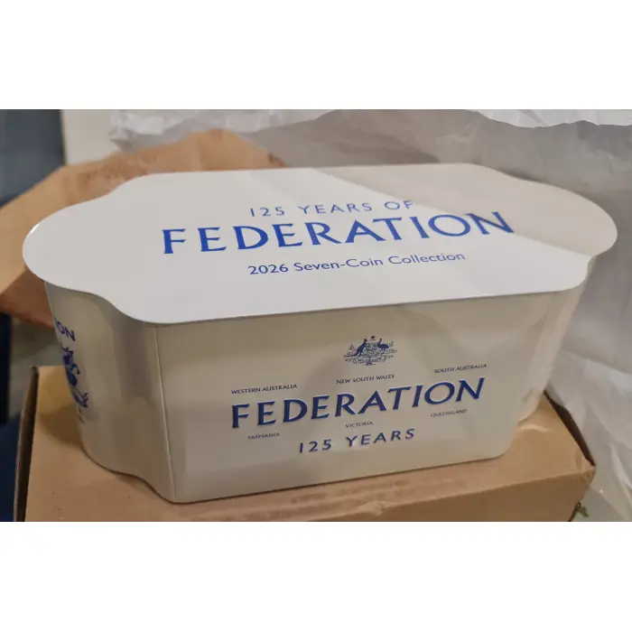 2026 7 coin tin set- 115th anniversary of federation 