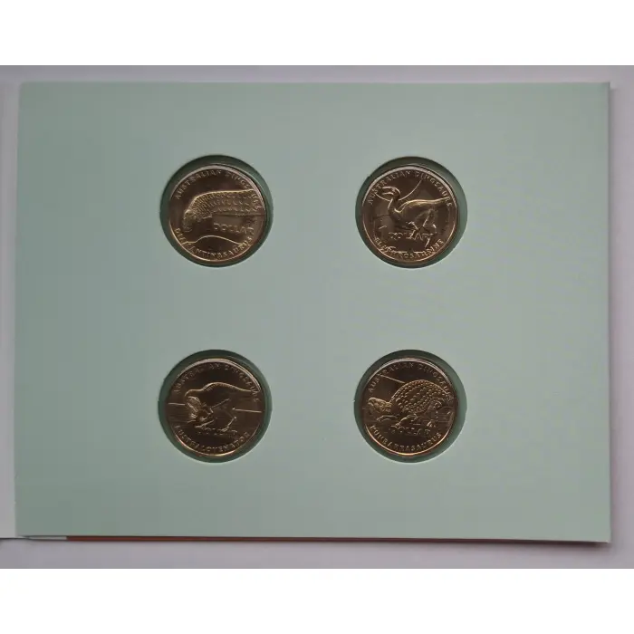 2022 $1 Australian Dinosaurs Four-Coin UNC Set