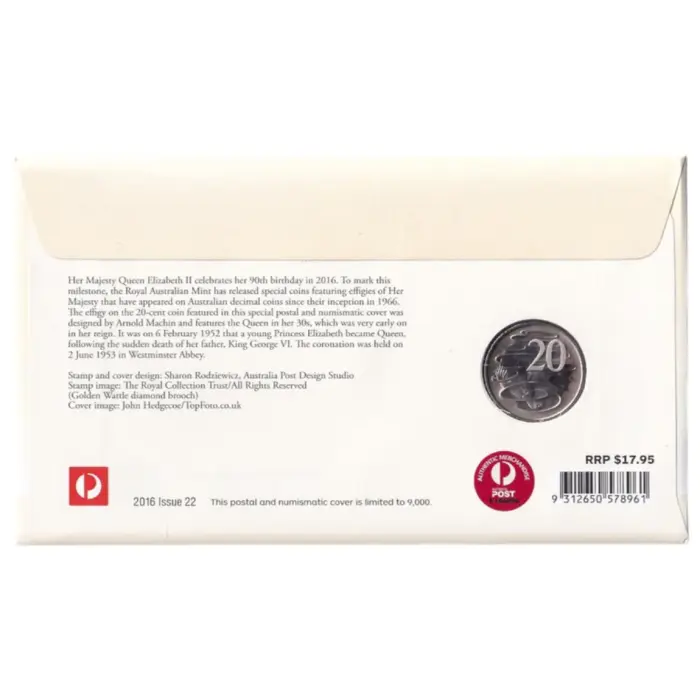 2016 PNC - Queen Elizabeth II 90th Birthday - Arnold Machin Portrait