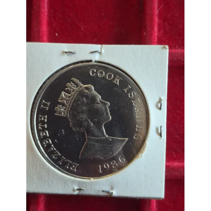1986 QUEEN ELIZABETH 60TH BIRTHDAY $1 COOK ISLANDS 🇨🇰 