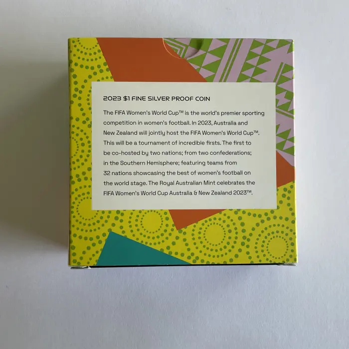 2023 $1 1/2 OZ Silver Proof Coin " FIFA Womens World Cup" AUNZ 2023