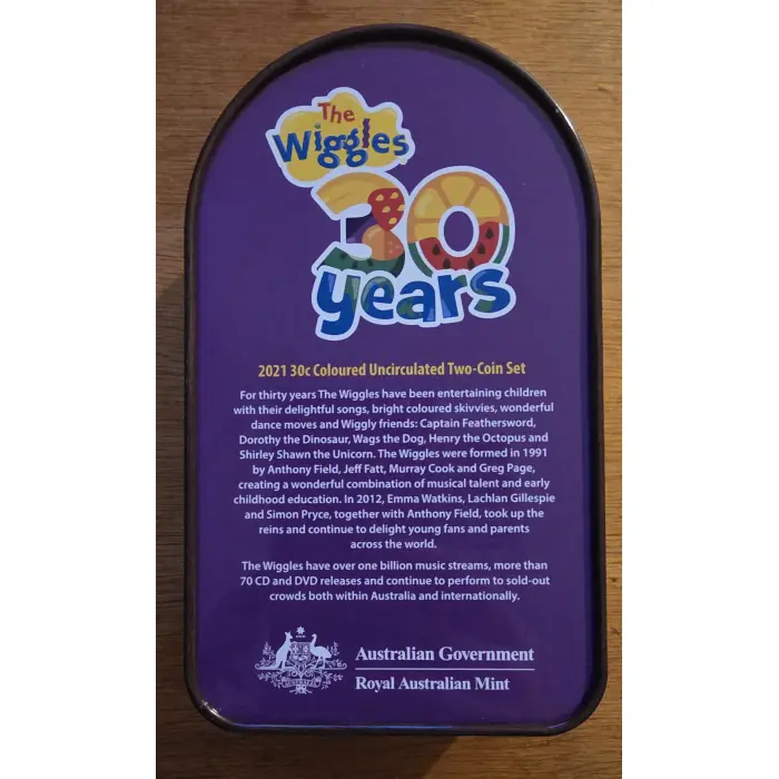 2021 “30 Years of The Wiggles” Coin Set – Royal Australian Mint 