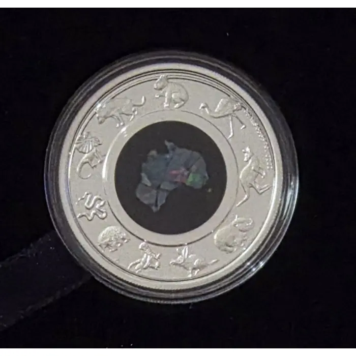 2020 $1 Great Southern Land Opal Coin 1oz Silver Proof Perth Mint COA 49/5000