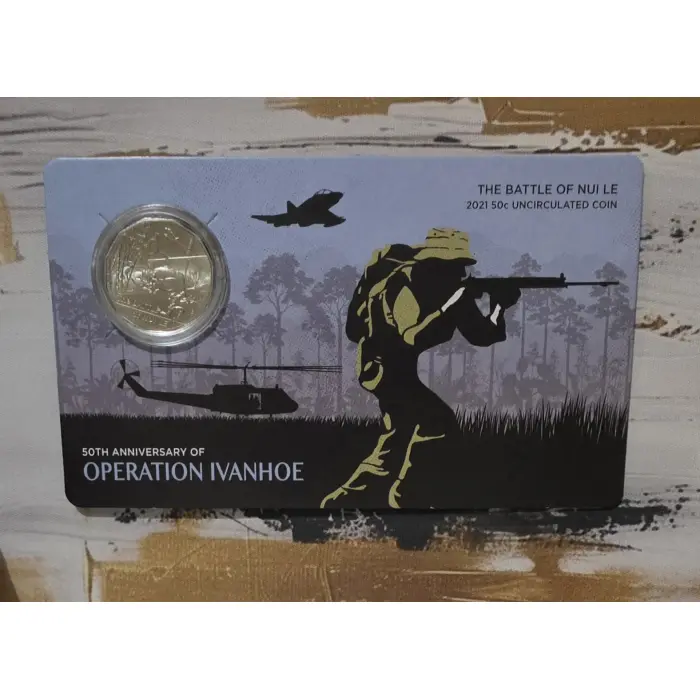 2021  50c The  Battle of Nui Le 50th Anniversary of Operation Ivanhoe