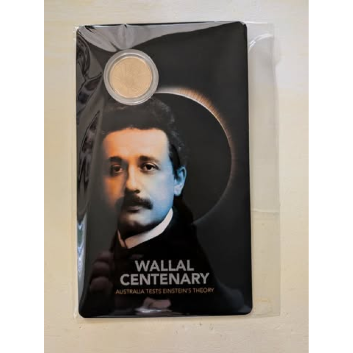 2022 $1 Wallal Centenary - Australia Tests Einstein's Theory Coin on Card