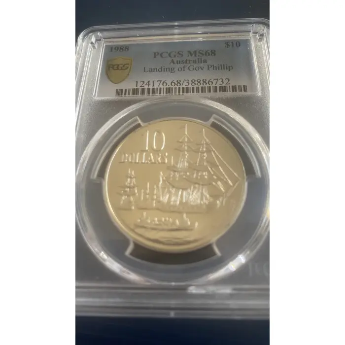 1988 Landing of Gov Phillip $10 Coin