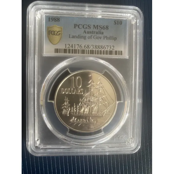 1988 Landing of Gov Phillip $10 Coin