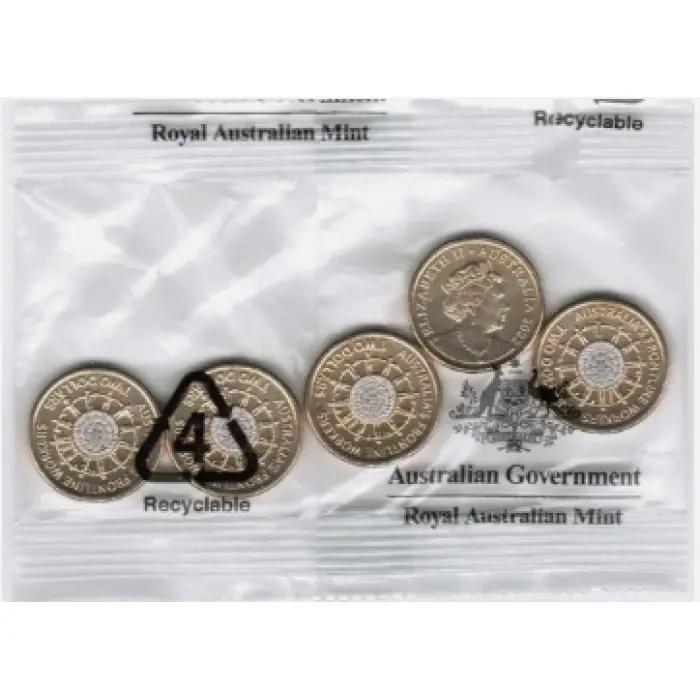 2022  $2  FRONTLINE WORKERS SEALED RAM BAG UNCIRCULATED 5 COINS
