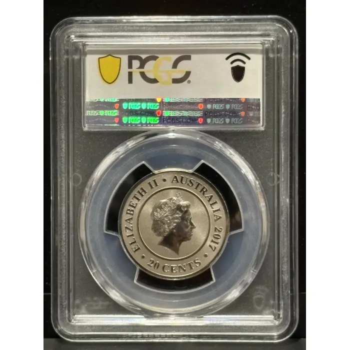  2017 Australian 20c MS70 Planetary Coins Uranus PCGS - Top Pop