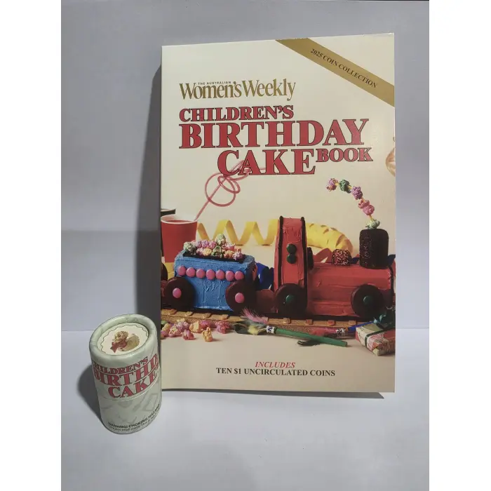 2025 Woman's weekly Birthday Cake $1, 10 coin tube and folder set