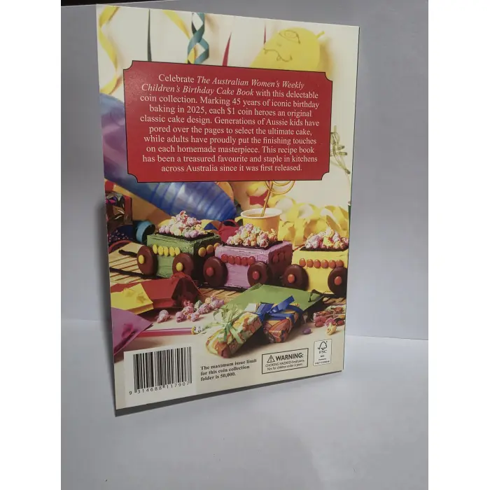 2025 Woman's weekly Birthday Cake $1, 10 coin tube and folder set