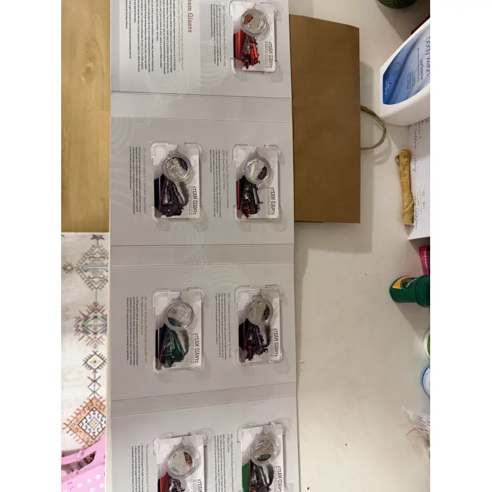 2025 RAM 50c Coloured Uncirculated Seven-Coin Collection - Steam Giants