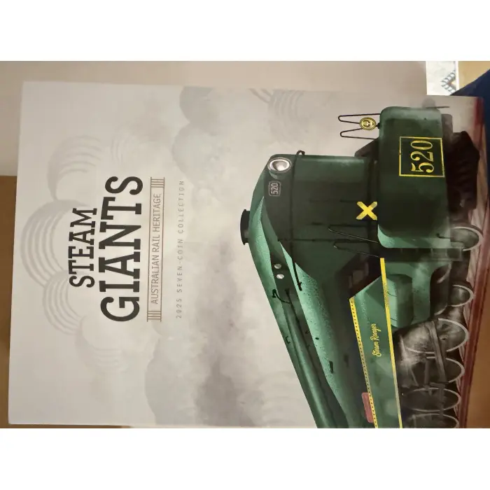 2025 RAM 50c Coloured Uncirculated Seven-Coin Collection - Steam Giants