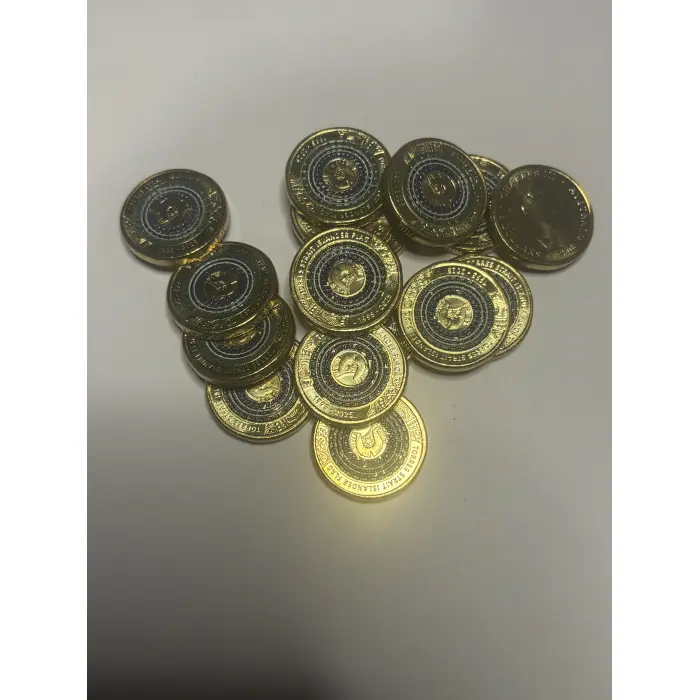 2025 UNC SET OF 7 COINS INC ALL COLOURED $2 FOR CIRCULATION 