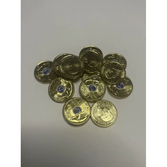 2025 UNC SET OF 7 COINS INC ALL COLOURED $2 FOR CIRCULATION 