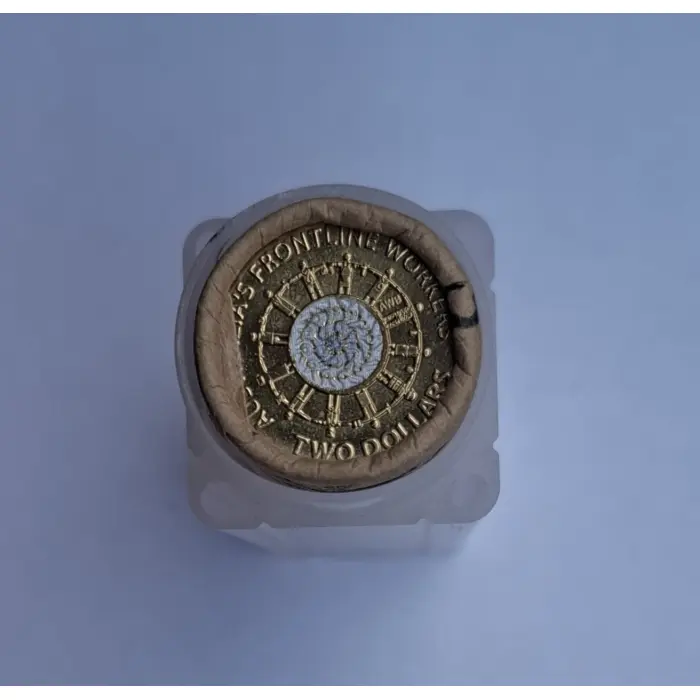 2022 $2 Frontline Workers Premium H/T Coloured Mint Roll (25 Coins)