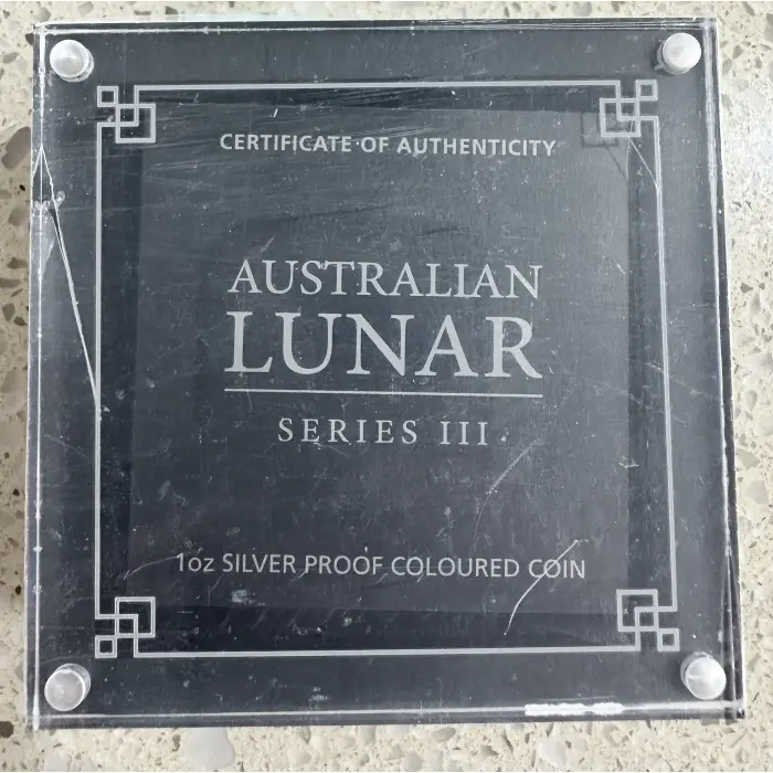 2026 Lunar Series III 1oz silver proof coloured horse coin