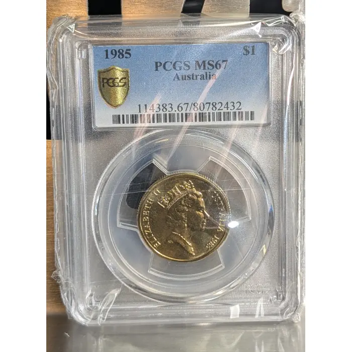 1985 $1 MOB OF ROOS MS67 