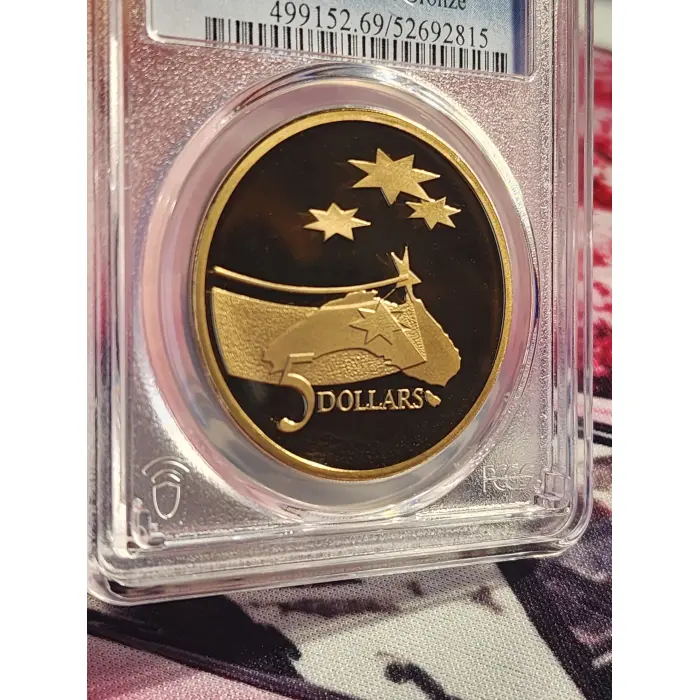 1992 $5 Space Al-Bronze,PR69DCAM POPHIGH3