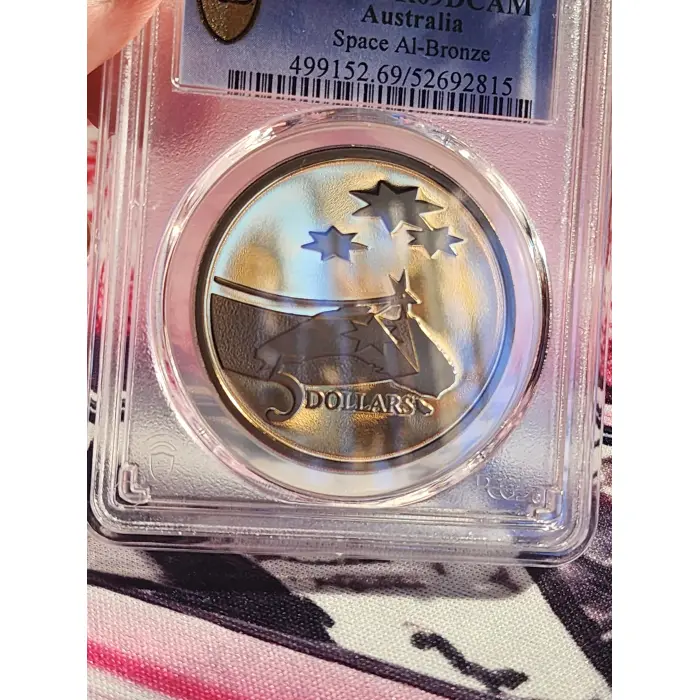 1992 $5 Space Al-Bronze,PR69DCAM POPHIGH3