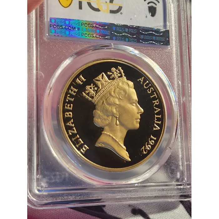 1992 $5 Space Al-Bronze,PR69DCAM POPHIGH3