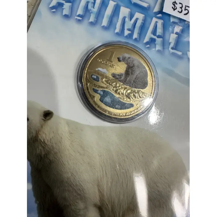 2013 RAM Polar Animals $1 Colour Coin Set