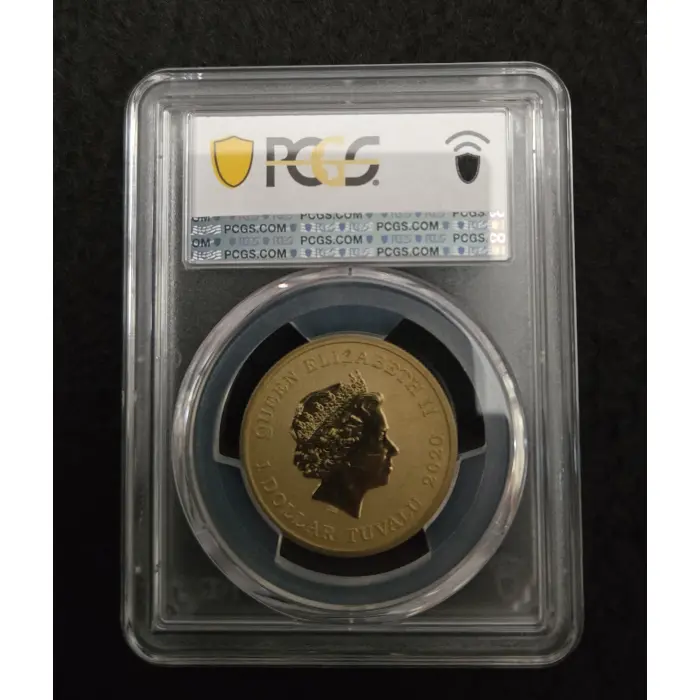 2020P $1 MS68 Chinese New Year colourised Dragon